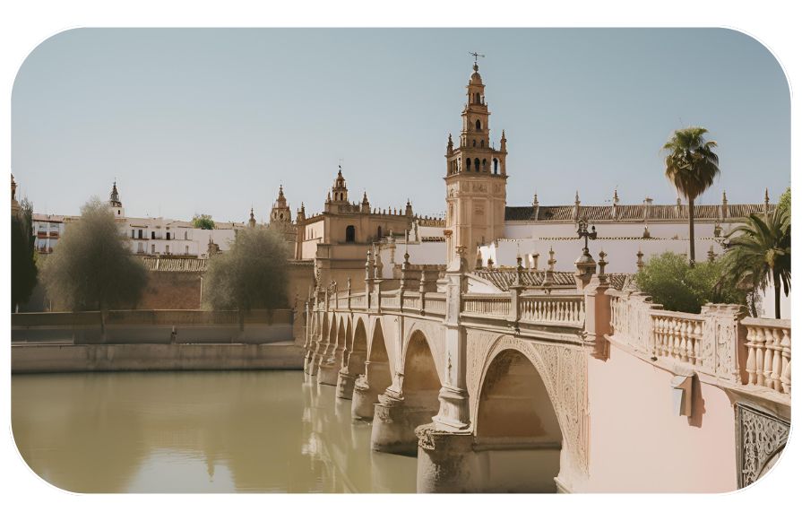 Fotografía que muestra un rincón de la ciudad de Sevilla
